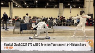 Capitol Clash 2024 SYC & RCC Fencing Tournament Y-14 Men's Epee