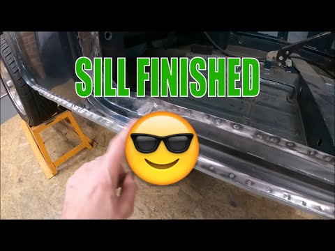 Fitting Outer Sill - Classic Mini Workshop - Project Racing Green Pt.18