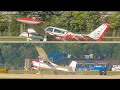 TWO INCIDENTS AT OSHKOSH! Cessna 310 Gear Collapse & Cessna 180 Ground Loop