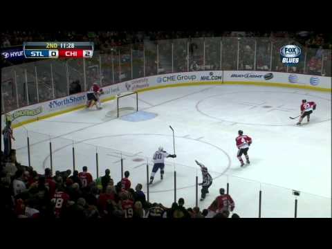 Brent Seabrook goal 22 Jan 2013 St. Louis Blues vs Chicago Blackhawks NHL Hockey