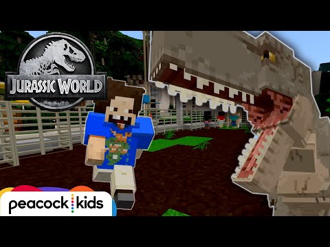 Jurassic World Kids - T. Rex Training Fiasco! | JURASSIC WORLD MINECRAFT