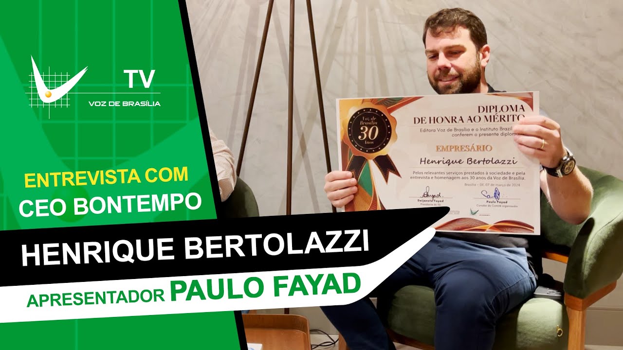 Henrique Bertolazzi, Bontempo Móveis, em entrevista a Paulo Fayad
