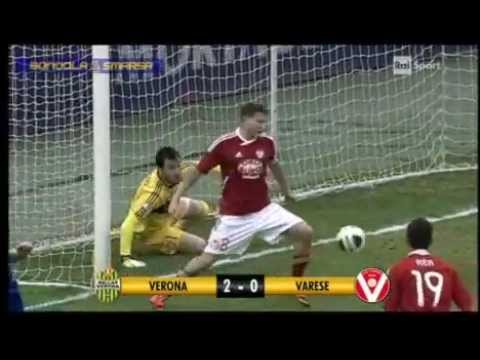 Verona 2-0 Varese: Il gol di Moras