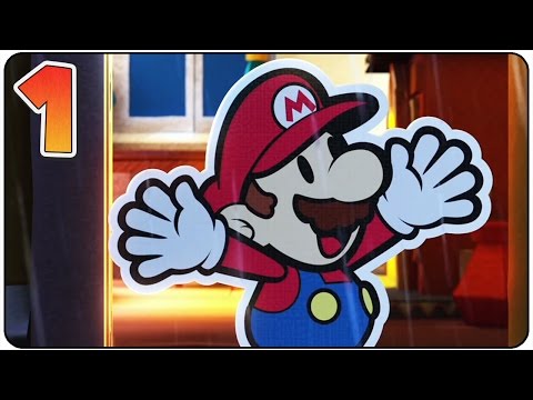 Paper Mario Color Splash - 100% Walkthrough Part 1 Intro & Tutorial