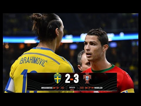 Portugal vs Sweden 3-2 (Ronaldo Hat trick) World Cup Qualifiers 2014 Highlights & Goal HD