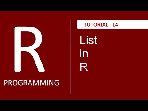 How to use List in R Programming Tutorial 14