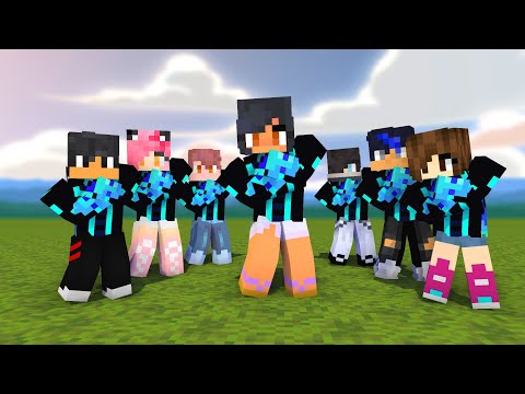 MONSTER SCHOOL :ELEMENTAL ICE APHMAU AND FRIEDNDS DANCE JOANA MEME - MINECRAFT ANIMATION