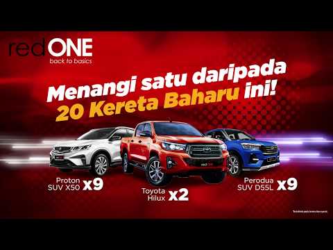 redONE Car Bonanza Giveaway 2020 -  Peluang anda untuk menang 20 kereta baharu!