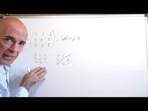 MÉTODO DE SARRUS. Hallar el determinante de una matriz 3×3