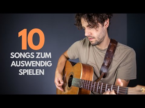 10 einfache Gitarren Lieder zum auswendig spielen