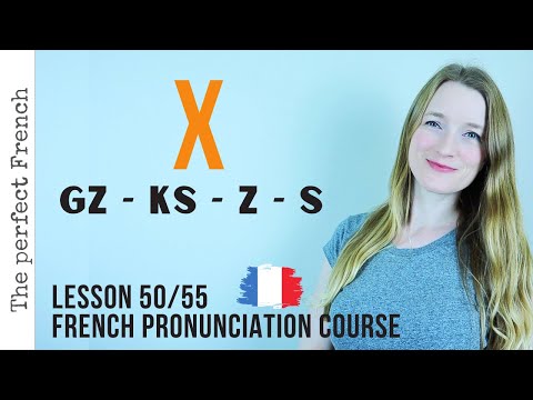Pronunciation of X in French | French pronunciation course | Lesson 50