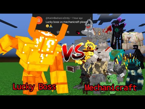 Lucky Boss vs Mechanicraft | Minecraft Mob Battle