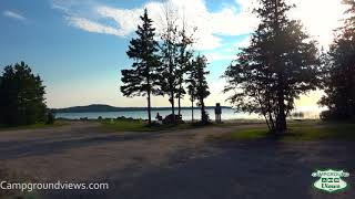 Castle Rock Lakefront Mackinac Trail Campground Video
