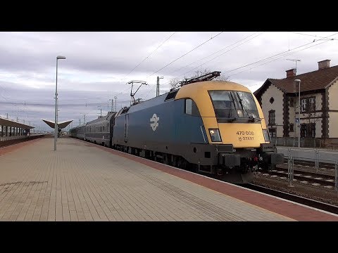 Transilvania EuroCity Püspökladány állomáson / Transilvania EuroCity in Püspökladány