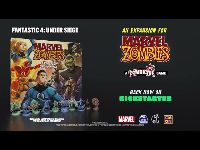 Vídeo relacionado con CMON | Marvel Zombies: Fantastic 4 Under Siege | Expansión | Juego de Mesa Cooperativo en el Apocalipsis Zombi | A Partir de 14 Años | De 1 a 6 Jugadores | 60 Minutos por Partida | Español