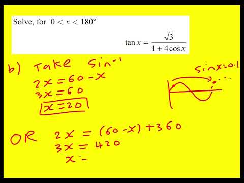 AEA 2017 q2 trigonometry (Maths: Advanced Extension Award)