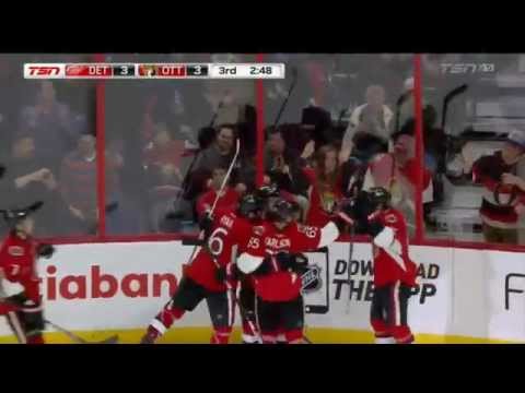 Bobby Ryan Steals Then Scores on the Backhand vs Detroit