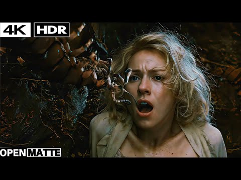 King Kong (2005) - V-Rex vs Foetodon Scene (OPEN MATTE) 4k HDR