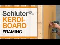 Schluter®-KERDI-BOARD over Framing