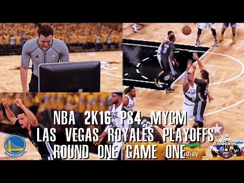NBA 2K16 PS4 Las Vegas MYGM Playoffs R1G1 - CRAZY ASS GAME F**K STEPH CURRY!!!