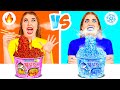 Hot Vs Cold Food Challenge Crazy Challenge By BaRaDa