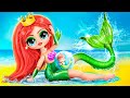 How to Become a Mermaid! Extreme Transformation! 31 LOL OMG DIYs