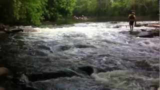 preview picture of video 'Trumbull Canoe Trails: Marshall St. Bridge Rapid'