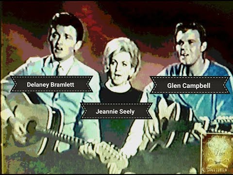 Glen Campbell Delaney Bramlett Jeannie Seely ~ "Blowin' In The Wind" (Bob Dylan) 1964 LIVE! - NEW!!!