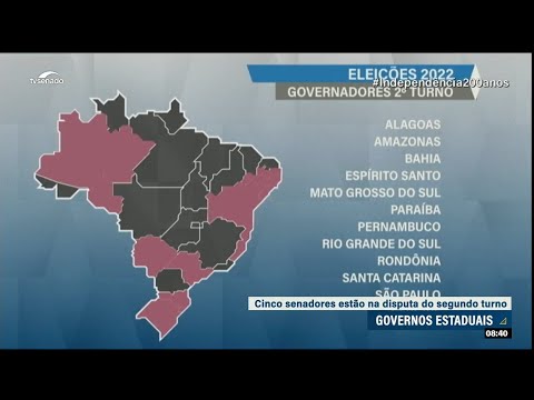 Composição do Senado pode mudar na disputa no 2º turno para governos estaduais