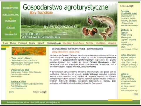 Pensjonat, Kwatery, Gospodarstwo agroturystyczne - Bory Tucholskie - wakacje, urlop, wypoczynek.