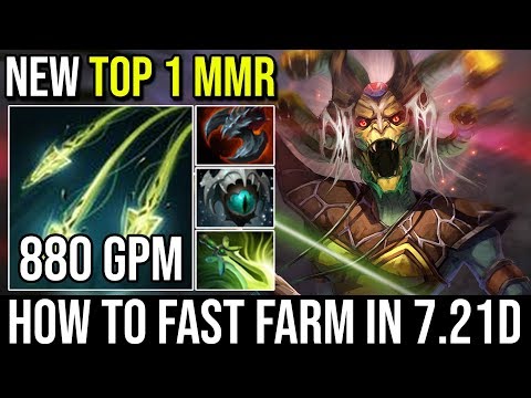 NEW TOP 1 MMR [Medusa] How to Fast Farm in 7.21d 880GPM Insane Split Shot by Limmp | Dota 2
