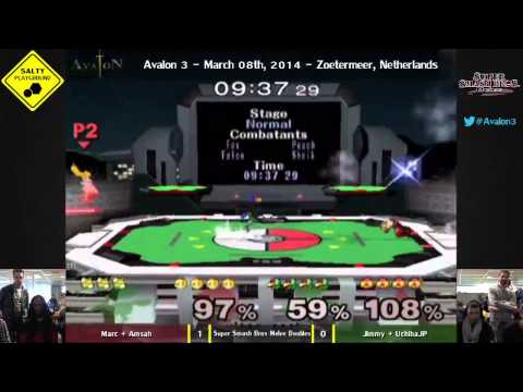 Avalon III - Marc + Amsah vs Jimmy + UchihaJP - Winners Bracket SSBM Doubles