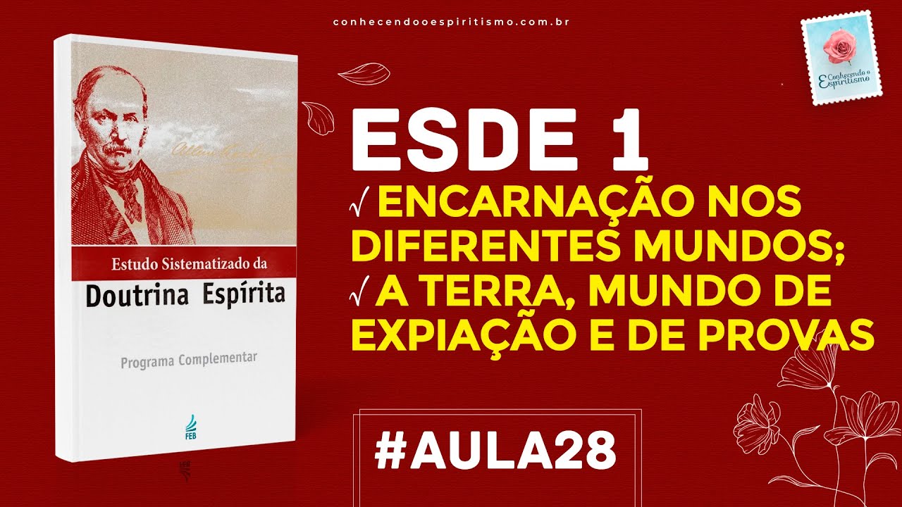 Aula 28 - ESDE 1 - Encarnação nos diferentes mundos; A Terra, mundo de expiação e de provas