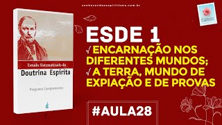 Aula 28 - ESDE 1 - Encarnação nos diferentes mundos; A Terra, mundo de expiação e de provas