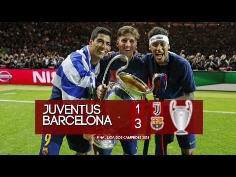 JOGOS HISTÓRICOS | FINAL CHAMPIONS 2015 | JUVENTUS 1 vs 3 BARCELONA