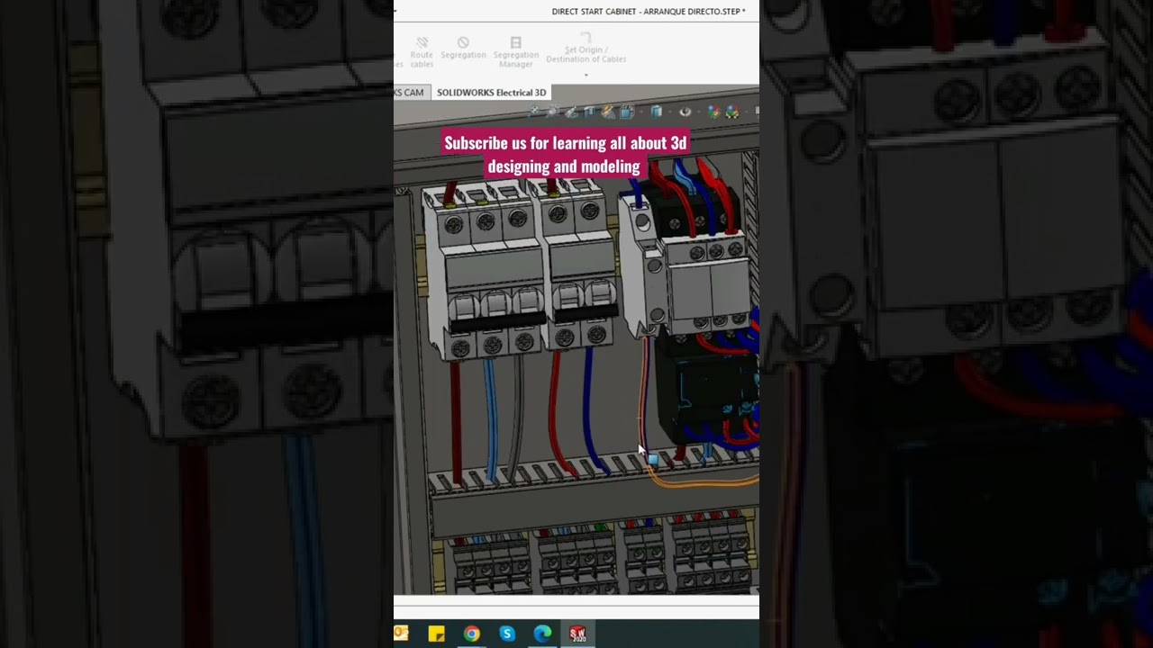 3D Model Of control panel, Solid Works CAD Designing  in hindi/urdu,Motor starter panel #solidworks