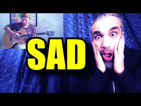 SAD SONG! ALIP BA TA REACTION. CAKA 1922 Dewa Budjana Acoustic Fingerstyle Guitar Cover.