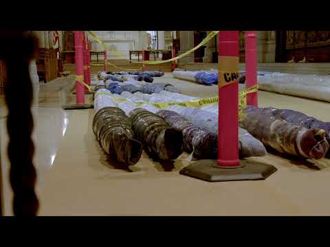January 2024 Organ Renovation Project: Removal of the Great Organ at Washington National Cathedral