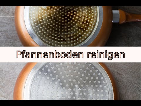 Dreckigen Pfannenboden / Topfboden schnell und einfach reinigen mit Backofenreiniger