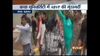 ABVP students smear ink over professor in Kutch University