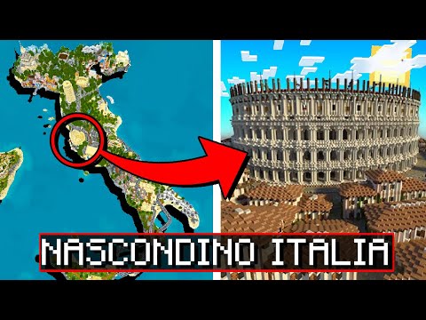 MINECRAFT NASCONDINO NELLA MAPPA DELL'ITALIA