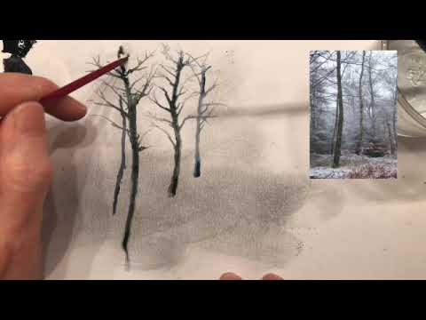 Winter Trees Drawing