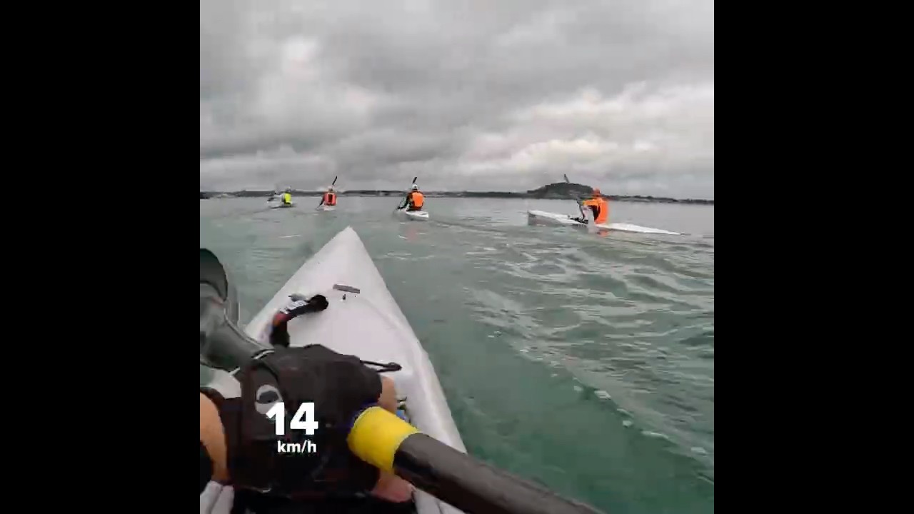Race start at first Sunday Sundowner at Okahu Bay #surfski #paddlers #kayaking #newzealand