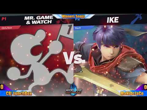 Ultimate SmashaPalooza #17: Winners Semis - MaNiAcJaCe (Ike) vs CB| Lunchbox (Game&Watch)