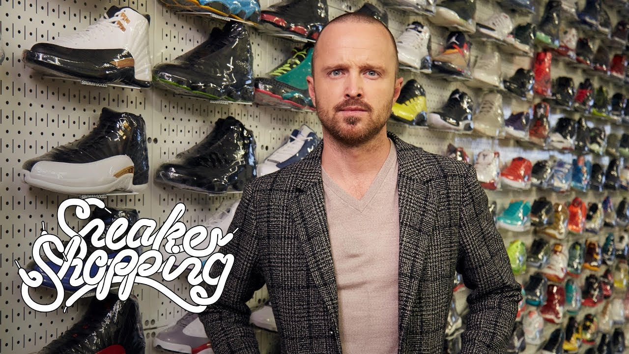Watch video Aaron Paul Goes Sneaker Shopping With Complex Now Aaron Paul Goes Sneaker Shopping With Complex