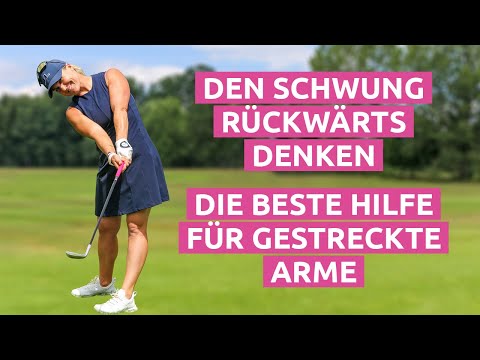 Golf tips: Thinking the swing backwards - the best help for stretched arms