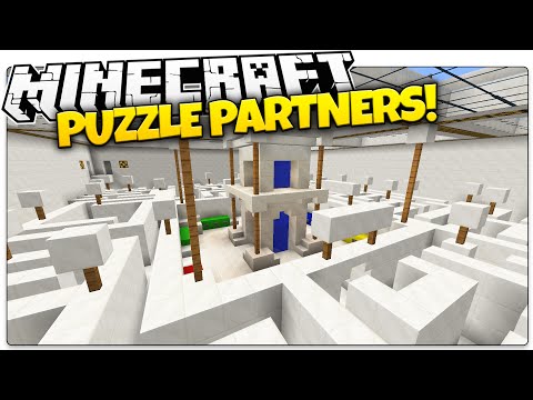 Minecraft | PUZZLE PARTNERS! | REDSTONE GENIUSES (Minecraft Custom Map)
