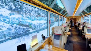 Download the video "🇨🇭Riding on $800 Switzerland's Most Luxury Train! | The Glacier Express Excellence Class"