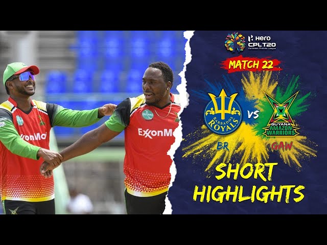 Highlights | Barbados Royals vs Guyana Amazon Warriors | CPL 2022 Highlights | Barbados Royals vs Guyana Amazon Warriors | CPL 2022