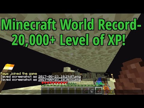 Insane Minecraft World Record: 20,000+ XP!